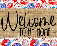 Thumbnail for Welcome To My Home Sign Dco-00066 For Wreath 8X10 Metal