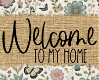 Thumbnail for Welcome To My Home Sign Dco-00119 For Wreath 8X10 Metal