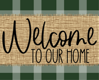 Thumbnail for Welcome To Our Home Fall Sign Dco-00023 For Wreath 8X10 Metal