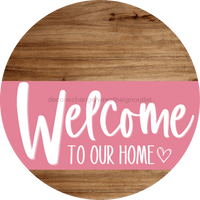 Thumbnail for Welcome To Our Home Heart Door Hanger Bundle Light Stain - Set Of 10 Wreath Kit