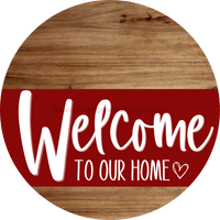 Thumbnail for Welcome To Our Home Heart Door Hanger Bundle Light Stain - Set Of 10 Wreath Kit