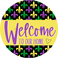 Thumbnail for Welcome To Our Home, Mardi Gras Sign, DECOE-4027, 10