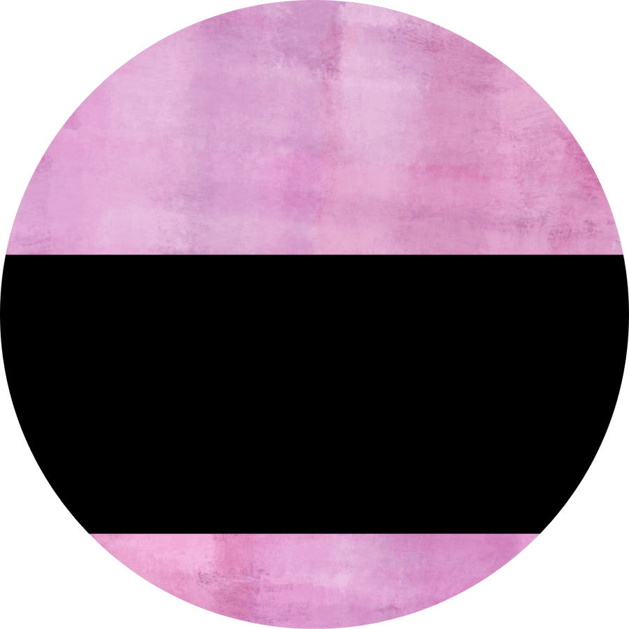 Welcome To Our Home Sign Blank Black Stripe Pink Stain Decoe-2758-Dh 18 Wood Round