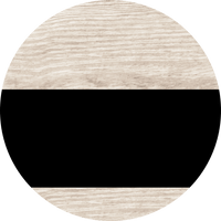 Thumbnail for Welcome To Our Home Sign Blank Black Stripe White Wash Decoe-2759-Dh 18 Wood Round