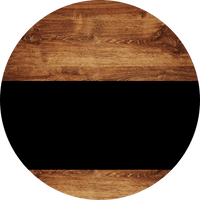 Thumbnail for Welcome To Our Home Sign Blank Black Stripe Wood Grain Decoe-2753-Dh 18 Round