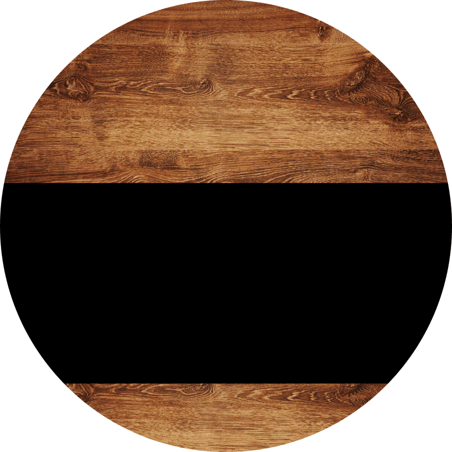 Welcome To Our Home Sign Blank Black Stripe Wood Grain Decoe-2753-Dh 18 Round
