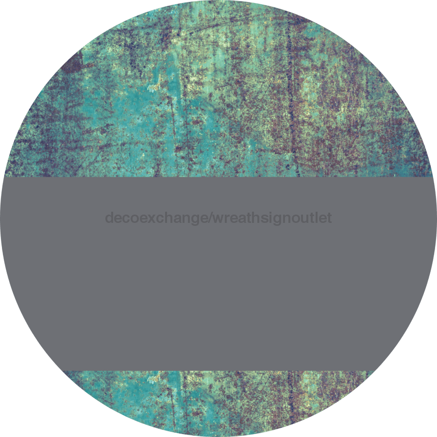 Welcome To Our Home Sign Blank Gray Stripe Petina Look Decoe-2696-Dh 18 Wood Round