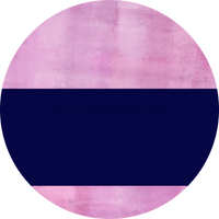 Thumbnail for Welcome To Our Home Sign Blank Navy Stripe Pink Stain Decoe-2930-Dh 18 Wood Round