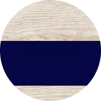 Thumbnail for Welcome To Our Home Sign Blank Navy Stripe White Wash Decoe-2931-Dh 18 Wood Round