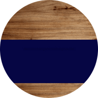 Thumbnail for Welcome To Our Home Sign Blank Navy Stripe Wood Grain Decoe-2924-Dh 18 Round