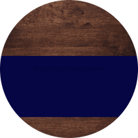 Thumbnail for Welcome To Our Home Sign Blank Navy Stripe Wood Grain Decoe-2926-Dh 18 Round