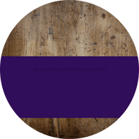 Thumbnail for Welcome To Our Home Sign Blank Purple Stripe Wood Grain Decoe-2734-Dh 18 Round