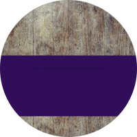 Thumbnail for Welcome To Our Home Sign Blank Purple Stripe Wood Grain Decoe-2735-Dh 18 Round