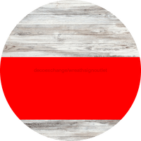 Thumbnail for Welcome To Our Home Sign Blank Red Stripe White Wash Decoe-2709-Dh 18 Wood Round