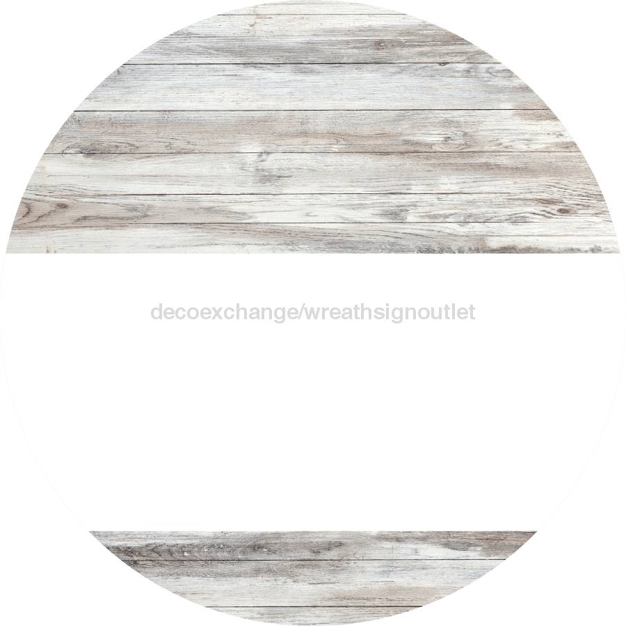 Welcome To Our Home Sign Blank White Stripe Wash Decoe-2922-Dh 18 Wood Round