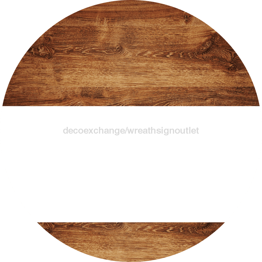 Welcome To Our Home Sign Blank White Stripe Wood Grain Decoe-2915-Dh 18 Round