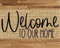 Thumbnail for Welcome To Our Home Sign Dco-00043 For Wreath 8X10 Metal