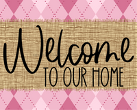 Thumbnail for Welcome To Our Home Sign Dco-00055 For Wreath 8X10 Metal
