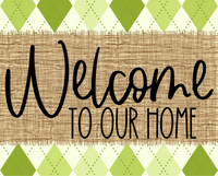 Thumbnail for Welcome To Our Home Sign Dco-00057 For Wreath 8X10 Metal