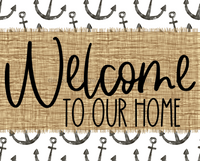 Thumbnail for Welcome To Our Home Sign Dco-00069 For Wreath 8X10 Metal