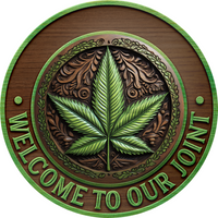 Thumbnail for Welcome To Our Joint 18" Metal Door Hanger - DECOE-5242-DH