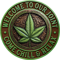 Thumbnail for Welcome To Our Joint 10" Metal Wreath Sign - DECOE-5241
