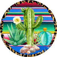 Thumbnail for Wreath Sign, Western Sign, Serape Sign, 10