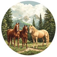 Thumbnail for Wild Horses Wall Art, MB-00054, Sign For Wreath, 10