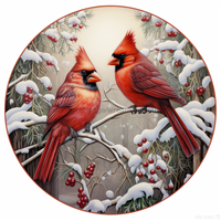 Thumbnail for Winter Sign, Cardinal Sign, DCO-00422, Sign For Wreath, 10