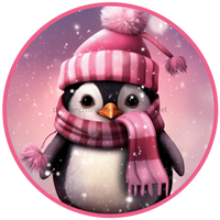 Thumbnail for Winter Sign, Penguin Sign, DCO-00471, Sign For Wreath, 10