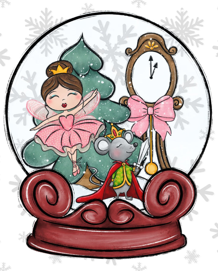 Winter Snow Globe 8x10" Metal Wreath Sign - DECOE-4788