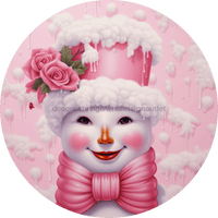Thumbnail for Winter Sign, Snowman Sign, DCO-00502, Sign For Wreath, 10