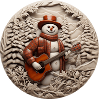 Thumbnail for Winter Sign, Snowman Sign, DCO-00507, Sign For Wreath, 10