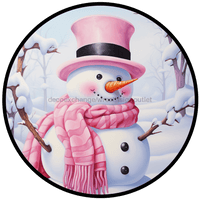 Thumbnail for Winter Sign, Snowman Sign, DCO-00509, Sign For Wreath, 10