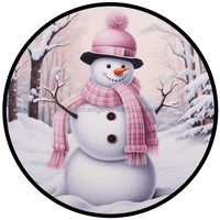 Thumbnail for Winter Sign, Snowman Sign, DCO-00512, Sign For Wreath, 10