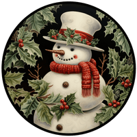 Thumbnail for Winter Sign, Snowman Sign, DCO-00517, Sign For Wreath, 10