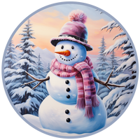 Thumbnail for Winter Sign, Snowman Sign, DCO-00519, Sign For Wreath, 10