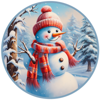 Thumbnail for Winter Sign, Snowman Sign, DCO-00520, Sign For Wreath, 10