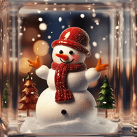 Thumbnail for Winter Snowman 10x10" Metal Wreath Sign - DECOE-4797