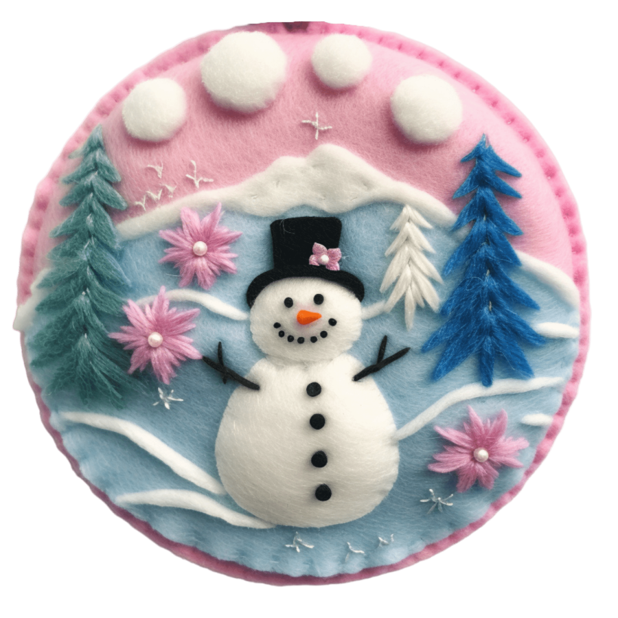 Winter Snowman 10" Metal Wreath Sign - DECOE-4842
