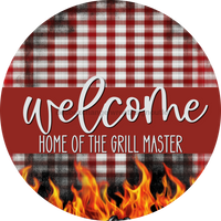 Thumbnail for Wooden Fathers Day Grill Master Door Hanger, DCO-13691-DH, 18in Wood Sign