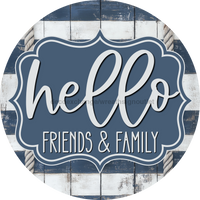 Thumbnail for Wooden Nautical Hello Door Hanger, DCO-13688-DH, 18in Wood Sign