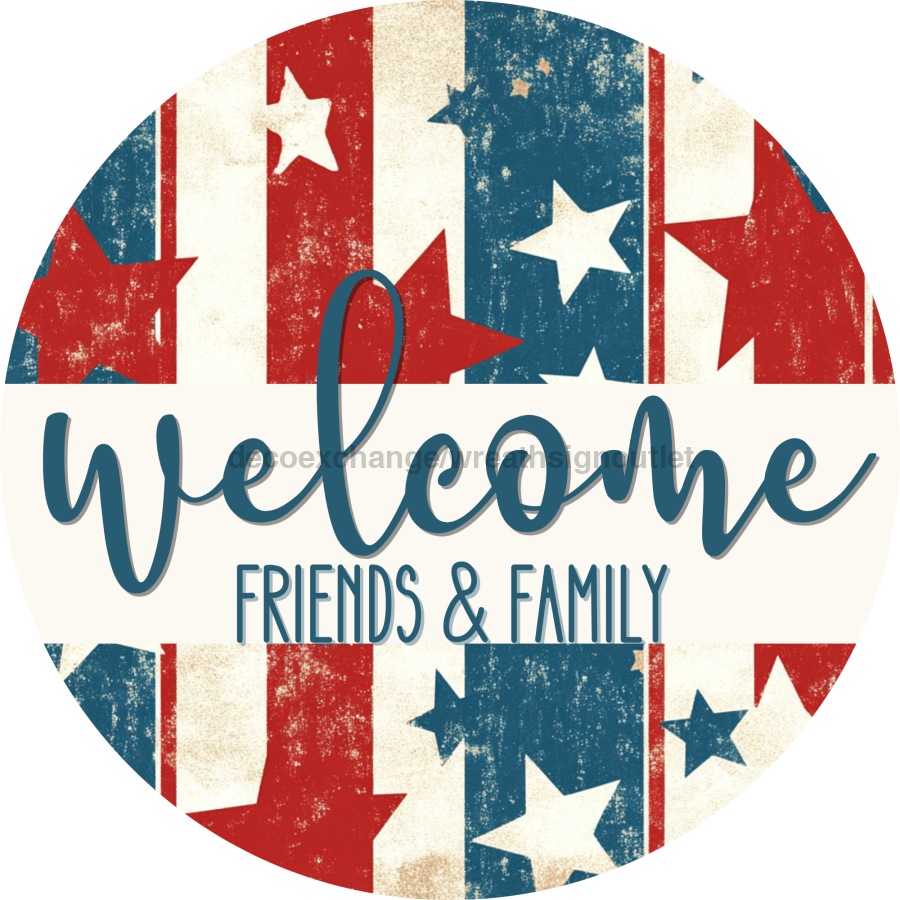 Wooden Welcome Door Hanger, DCO-13695-DH, 18in Wood Sign