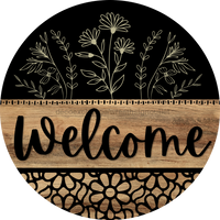 Thumbnail for Wooden Welcome Door Hanger DCO-13702-DH 18‚Äô‚Äô Wood Sign 18‚Äô‚Äô Door Hanger