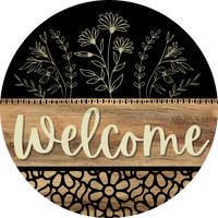 Thumbnail for Wooden Welcome Door Hanger DCO-13703-DH 18‚Äô‚Äô Wood Sign 18‚Äô‚Äô Door Hanger