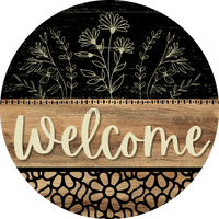 Thumbnail for Wooden Welcome Door Hanger DCO-13704-DH 18‚Äô‚Äô Wood Sign 18‚Äô‚Äô Door Hanger