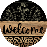 Thumbnail for Wooden Welcome Door Hanger DCO-13705-DH 18‚Äô‚Äô Wood Sign 18‚Äô‚Äô Door Hanger