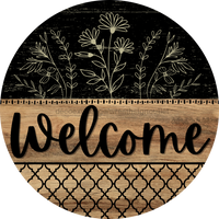 Thumbnail for Wooden Welcome Door Hanger, DCO-13709-DH, 18in Wood Sign