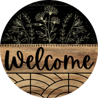 Thumbnail for Wooden Welcome Door Hanger, DCO-13710-DH, 18in Wood Sign