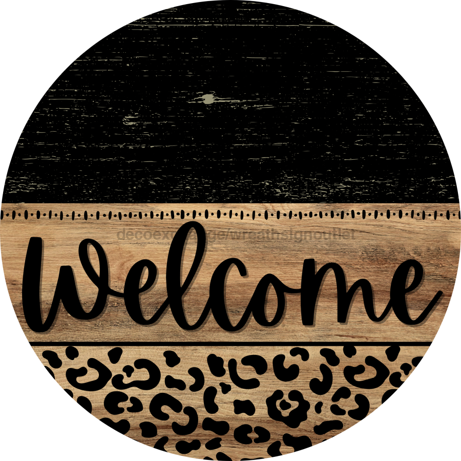 Wooden Welcome Door Hanger, DCO-13713-DH, 18in Wood Sign